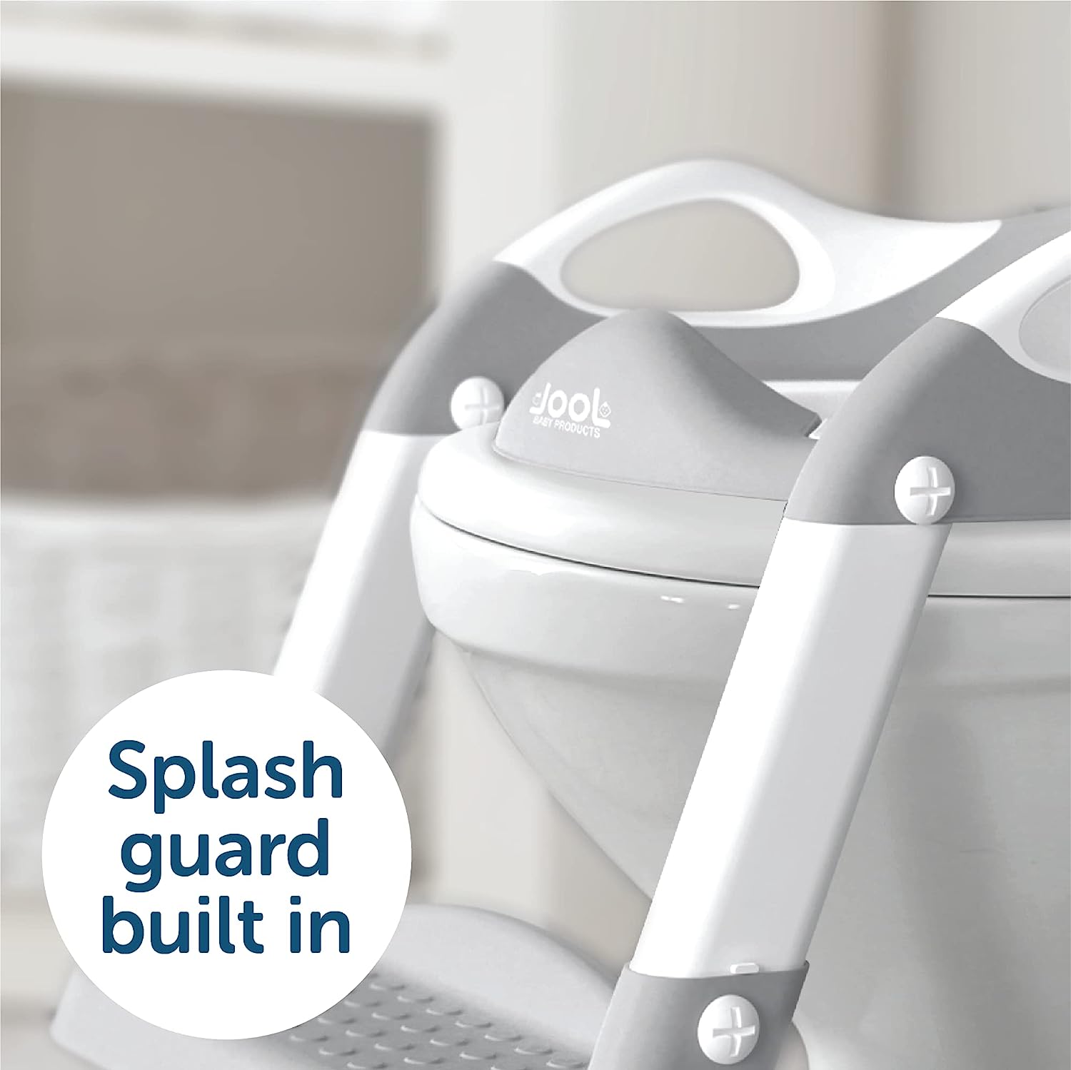 Potty Training Ladder - Soft Cushioned Seat, Adjustable Height, Collapsible, Non-Slip with Splash Guard - Ready Step Go! - Jool Baby - Image 8